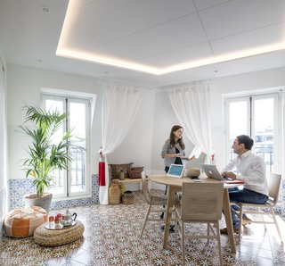 Take a Peek Inside Airbnb's New Loft-Inspired Office Space in Paris - Photo 3 of 13 - As part of Airbnb’s global office narrative, the meeting room designs are inspired by existing Airbnb listings around the world—in this instance, China, Tasmania, Morocco, America, and the U.K. The Environments Team engaged with local employees in an Employee Design Experience (EDX) program to help add the finishing touches to each meeting room. 