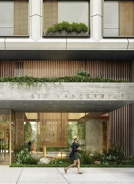3 New York City Residential Projects That Feature DIY Urban Gardens - Photo 1 of 7 - Gardens have been heavily integrated into the design of 550 Vanderbilt.