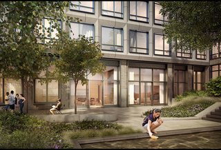 3 New York City Residential Projects That Feature DIY Urban Gardens - Photo 2 of 7 - Residents of 550 Vanderbilt will also have the urban luxury of a courtyard with green space. 