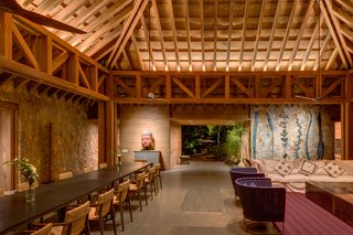 This Expansive Beachside Home on Mexico's Pacific Coast Puts a Modern Spin on Tradition - Photo 3 of 13 - Set close to the sea, this common area is the heart of the complex and is bigger than the other pavilions.