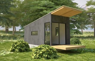 These Customizable Modular Homes Can Make Your Tiny House Dreams Come True - Photo 5 of 9 - The Kamp-Hause Wedge, measuring 160 to 240 square feet. 
