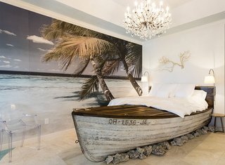 8 Unique Vacation Rentals Around the World - Photo 12 of 16 - Another room offers guests a chance to sleep in a boat-shaped bed. 