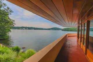 A Home on a Private Island That's Based on a Frank Lloyd Wright Design Is on the Market For $14.9M - Photo 10 of 14 - The private island getaway is located just 47 miles from New York City. 