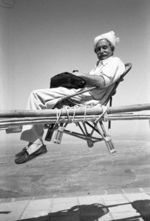 An Exhibit on Italian Designer Ettore Sottsass Highlights His Colorful Work and Rebellious Ways - Photo 1 of 15 - Ettore Sottsass in India, 1988.