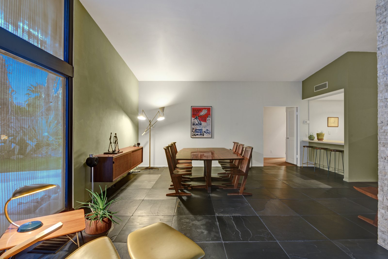 The dining area is just off the living