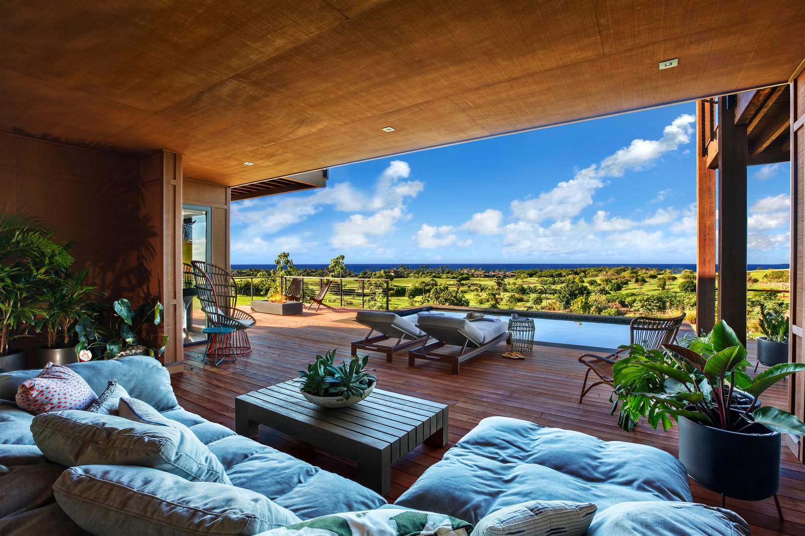 The lanai and the private pool.
