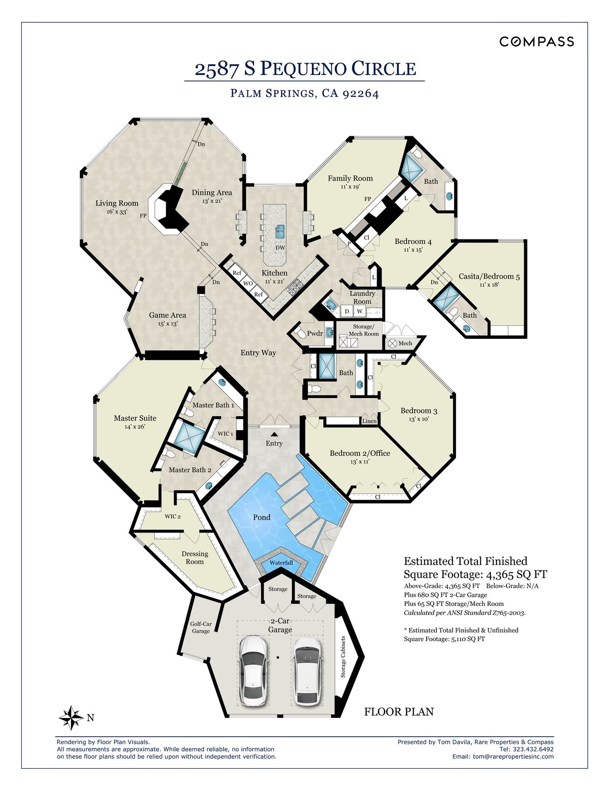 The floor plan.