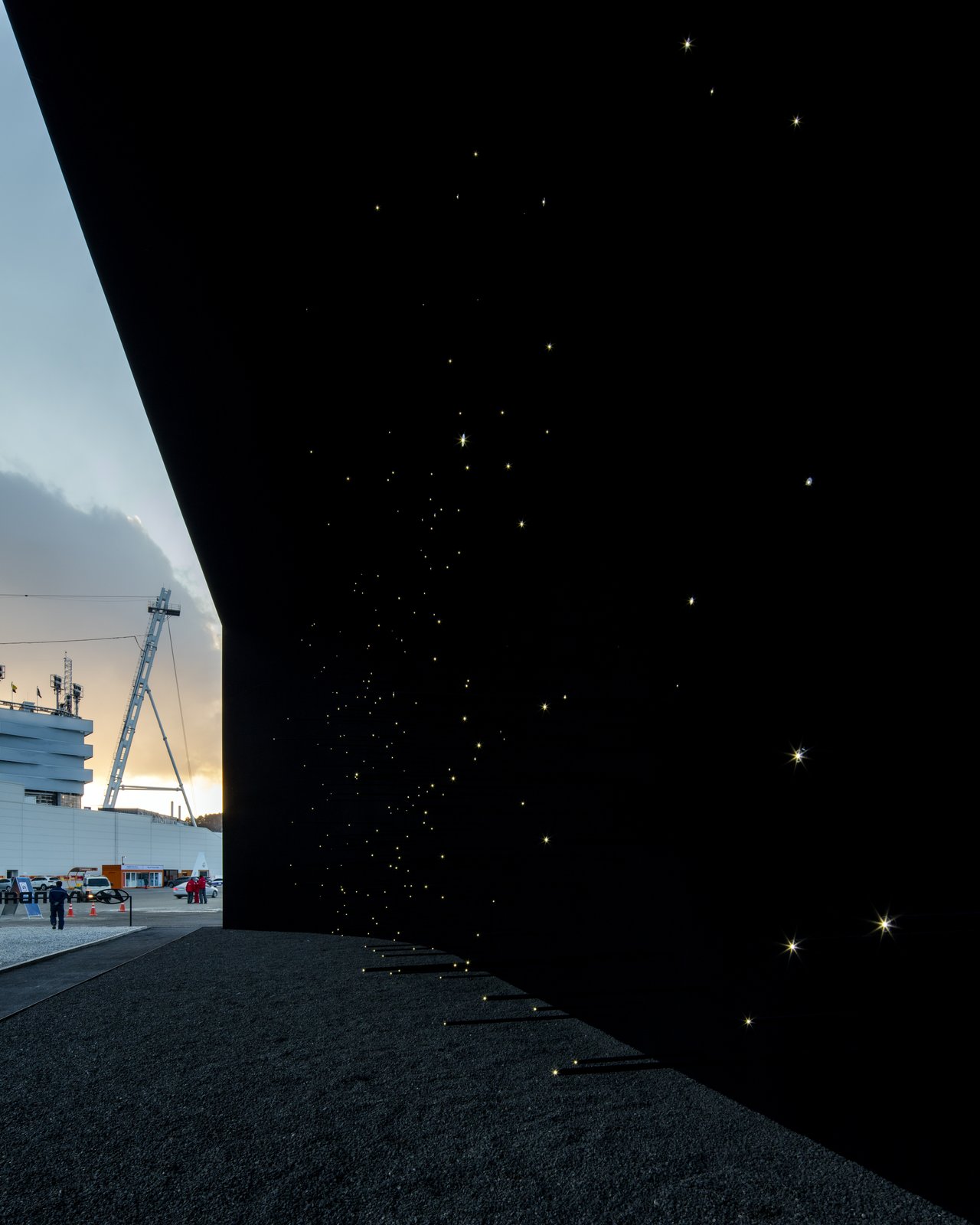 The illuminated lights make you feel as if you are starring into space.