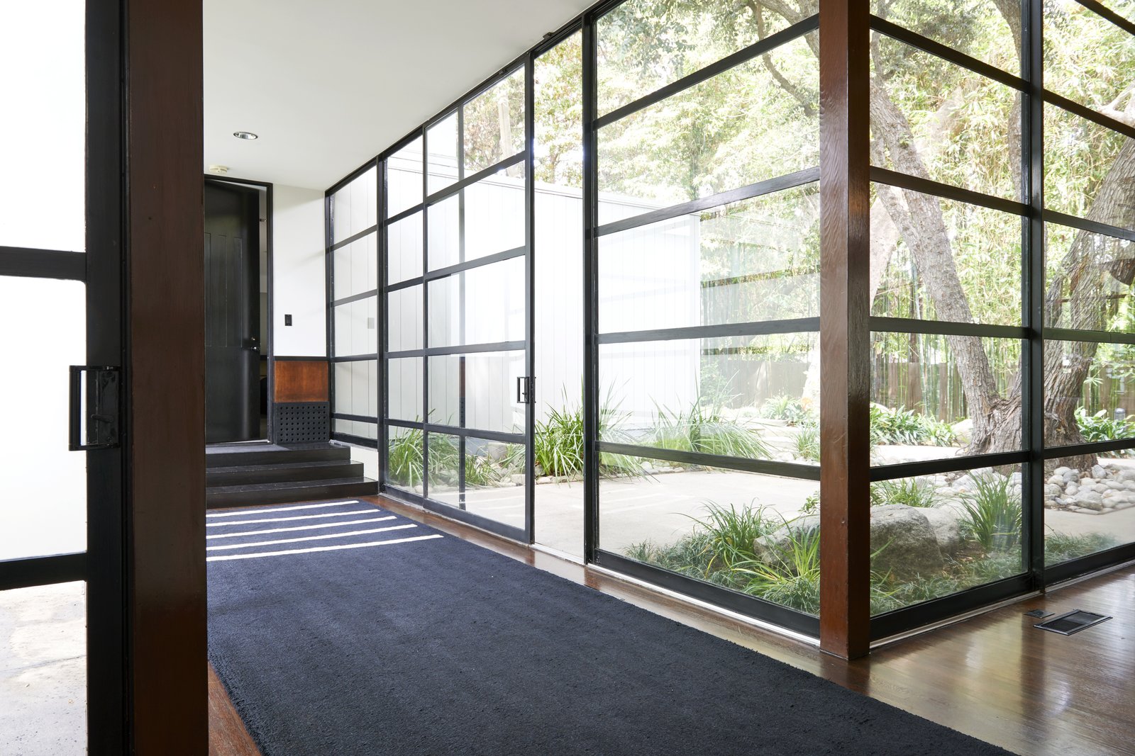 The steel and glass construction