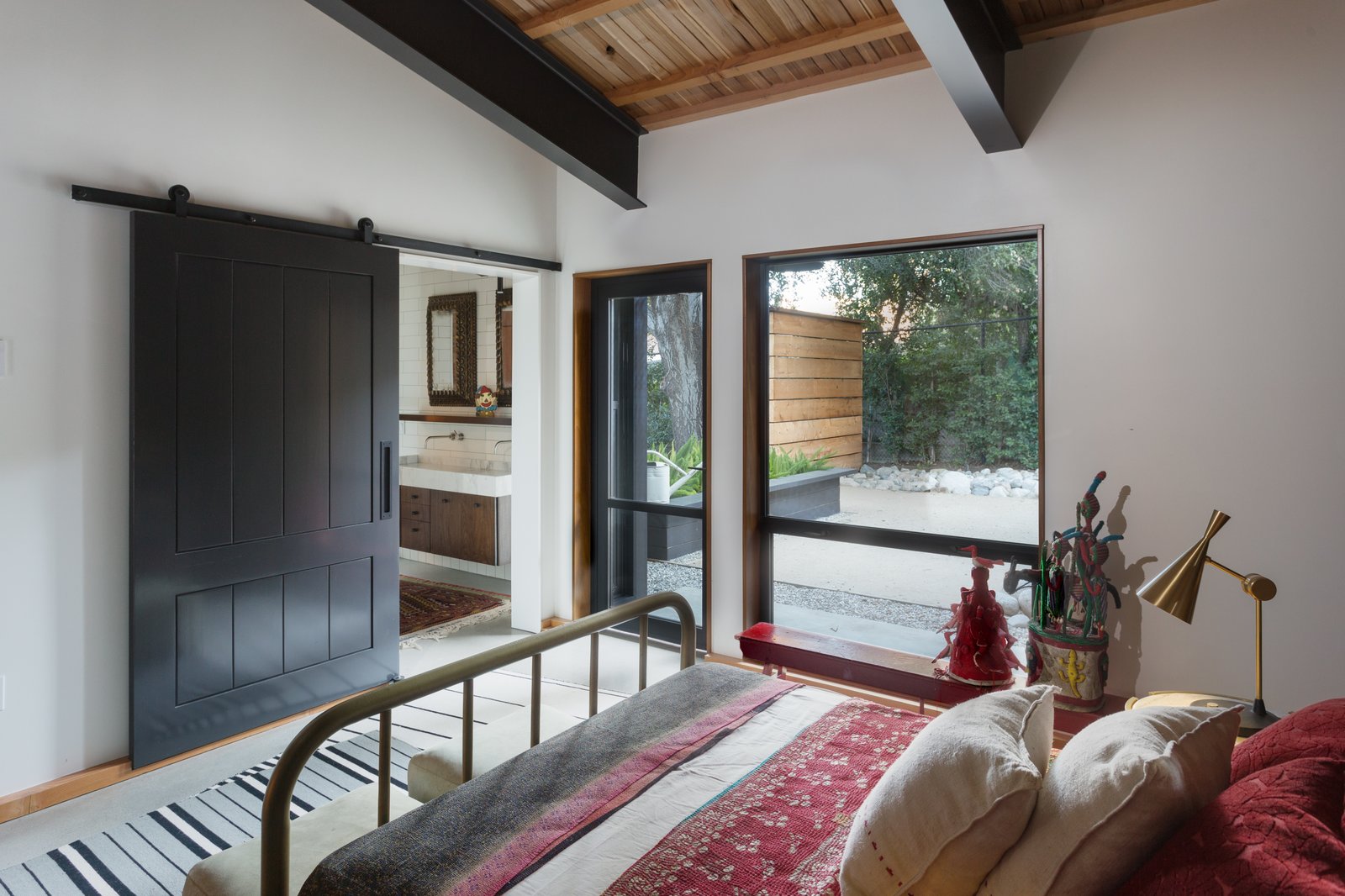 The other bedroom which shares the ensuite bathroom.