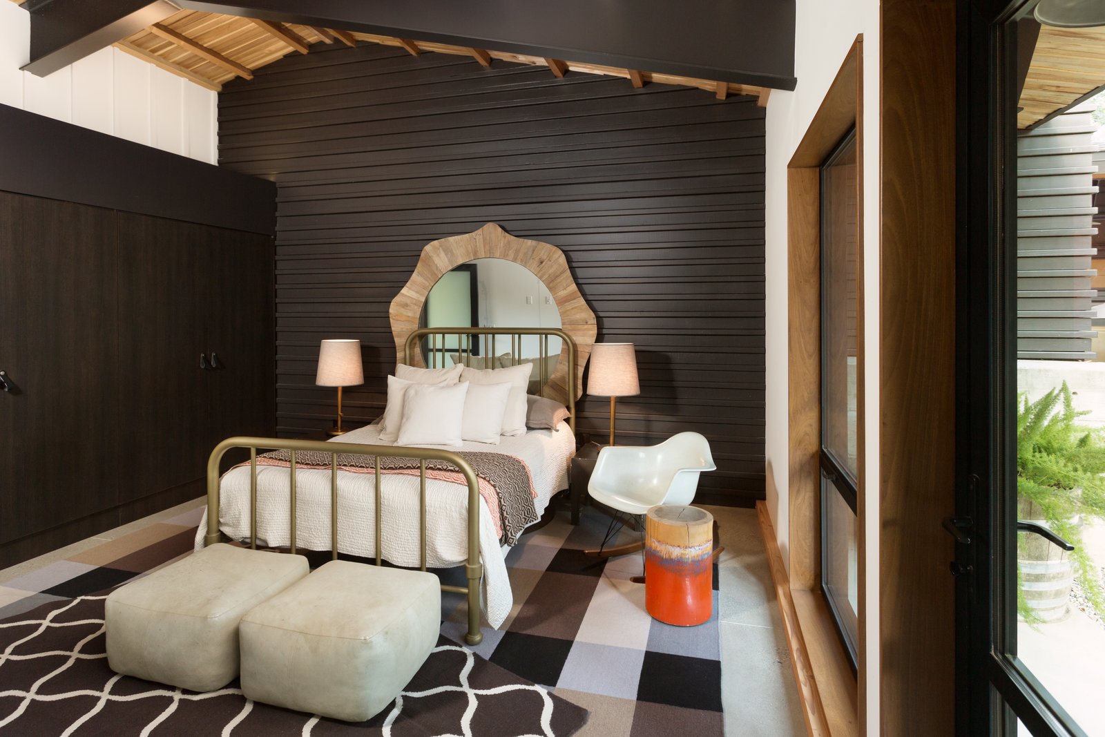 One of the bedrooms.
