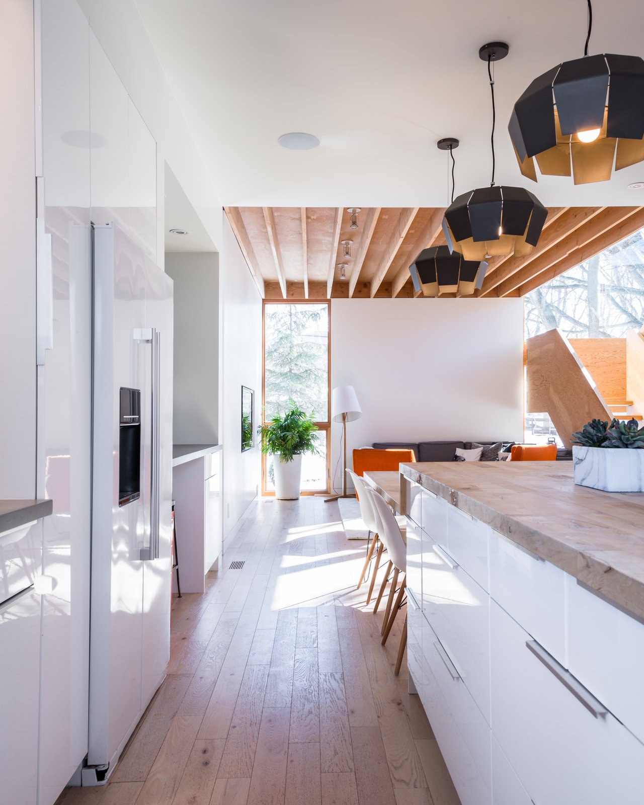 The dimensions of the table were based on the amount of wood that could be salvaged from the tree.