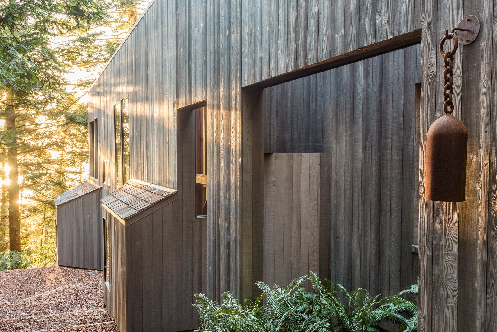 The timber-clad exterior of the Hines House projects a strong sense of place.