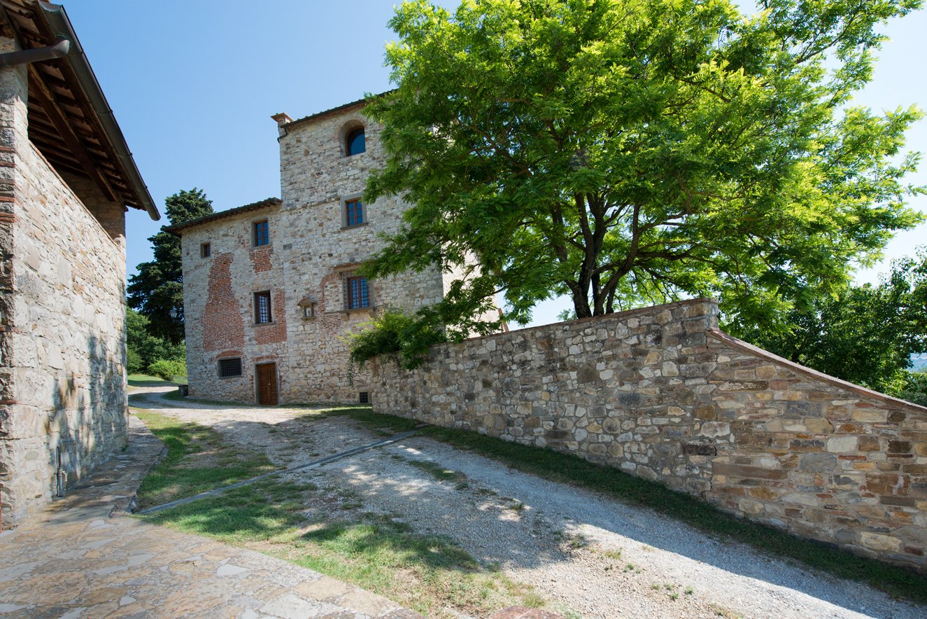 Remnants of an old Etruscan road still remain on the property.