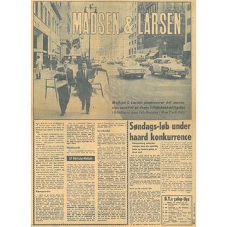 A Metropolitan Story - Photo 5 of 10 - A Danish news article covering the duo's successful trip to New York City. Chase Manhattan Bank purchased 450 pieces of the chairs for its New York headquarters.