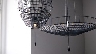 The Exploded View light series by VANTOT manipulates light by adjusting the distance of the light source.