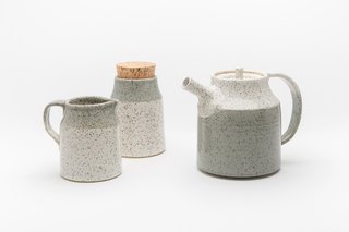 Ceramic stoneware tea set by Vancouver's Dahlhaus.