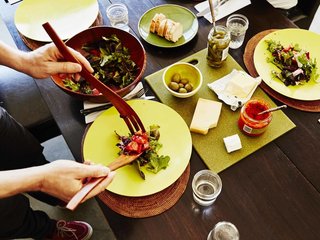 A Modern Los Angeles Airbnb Inspired by Hosting - Photo 5 of 7 - "We want guests to come together and eat and have a drink,"says Judith, "but we also want guests to feel like they have their private space."