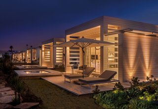 GM Architects' Latest Project: Harmonizing Two Distinct Mediterranean Identities - Photo 6 of 6 - The hotel's private terraces are the perfect spot to enjoy a warm night in on the coast.