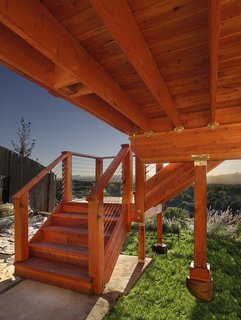 Beauty and Brains: Building Sustainably With Redwood - Photo 3 of 6 - Redwood decks require less substructure and building material. While other materials require 12- to 16-inch spans from joist to joist, redwood’s shear strength allows for 24-inch spans.