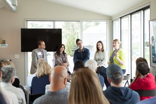 Our panelists John Nichols of Monogram, Zem Joaquin of Ecofabulous, Dave Morin of Path, and Amanda Dameron of Dwell joined Michaela O’Connor Abrams for a conversation about the successes, potential dangers, and future developments of smart homes. "We’re in a Cambrian moment of computing," said Morin, "but the computers we’re carrying don’t work in concert."
