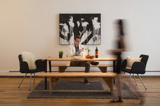 Upgrade Your Wall With This Connected Canvas - Photo 3 of 4 - In 2015, the multimedia artist Bisco Smith, whose work is pictured above, showed paintings he created in partnership with Soundwall in an exhibition entitled "12." Each one is a visual representation of a beat he composed.