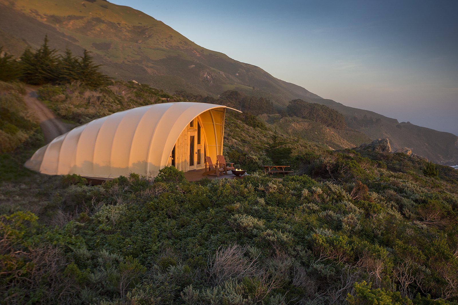 The Autonomous Tent is available to book for $495 plus tax per night. To make a reservation, visit the Treebones Resort website.