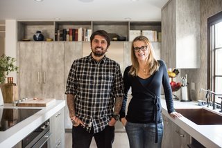 "Life for our family happens around the kitchen," says Lefebvre. "Whether we are sitting at the counter having breakfast, or my family is anxiously awaiting me to finish cooking dinner, we can be together around food."