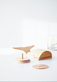 The animal figurines in the collection are both decorative and functional. Deam drew associations with each animal to design their uses—for example, the Whale Coaster Figural ($24.99) is a tribute to the creature's watery habitat.