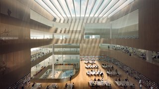 Schmidt Hammer Lassen Architects’ Winning Design For the Shanghai Library - Photo 2 of 7 - "A modern library is not only a place for the storage and lending of different materials, it is also a place to stay, a place for social interaction, and a place to be inspired and surprised," says partner Morten Schmidt.
