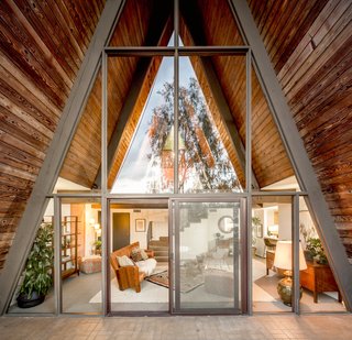 A Modified A-Frame Overlooking Los Angeles Starts at $699K - Photo 6 of 9 - For musicians, the home's structure is a boon, as the A-shape makes for great acoustics.