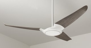 Taking Flight: A Dose of Brazilian Design Lifts the Ceiling Fan to New Heights - Photo 6 of 7 - Here, the fan is shown in a three-blade configuration with a dark wood finish. Says Indio da Costa, "Every aspect of your home reflects your personality and taste. A ceiling fan should be more carefully chosen than any other furniture or piece, for once it's installed it becomes the central focus point of a room."