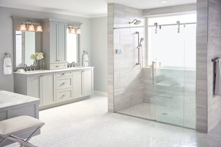 Create Your Personal Oasis With U by Moen Shower - Photo 5 of 5 - "The color Terra Beige is designed to coordinate with everything and perfectly match nothing," says Poloha. "We wanted something that would become the focal point of the shower."