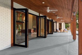 How to Set the Stage For Outdoor Living With Scenic Doors - Photo 2 of 5 - Marvin Ultimate Bi-Fold Doors are available in ample sizes and configurations with handsome, exclusive hardware finishes ranging from oil-rubbed bronze to antique brass. 