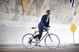 Safety first—the bike’s Vittoria Randonneur tires feature a reflective sidewall that helps with visibility at night.