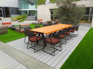 Drawing the Line: Concrete Pavers That Advance Architectural Design - Photo 4 of 7 - A commercial space in San Mateo, California, boasts Large Scale CalArc Pavers that echo the structural lines of the aluminum- and glass-clad building. 
