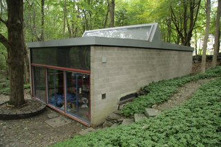 With $1 Million, You Can Save Philip Johnson’s First Commissioned House - Photo 7 of 9 - Built in the early 60s, the separate concrete-and-glass studio echoes the original home.