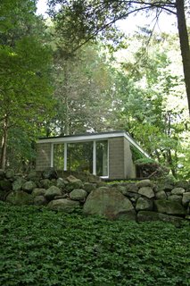 With $1 Million, You Can Save Philip Johnson’s First Commissioned House - Photo 9 of 9 - As you approach the home from below, it gives the impression of gradually emerging from the natural landscape.