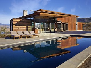 A Steel-and-Glass Compound Is One Family’s Launchpad For Adventure - Photo 6 of 10 - In the summer months, the pool provides a welcome respite from the heat.