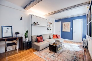 Big on Broadway, Small on Space: Inside the Studio of Actor Adam Kantor - Photo 3 of 5 - "The room is constantly changing," says Kantor. "The Swing allows me to have a sizeable living room and transform that into a sizeable bedroom."