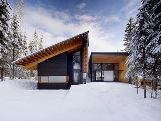 10 Modern Wintry Cabins We’d Be Happy to Hole Up In - Photo 1 of 10 - Located adjacent to Kicking Horse ski resort in the Canadian Rocky Mountains, the Kicking Horse Residence was designed by Bohlin Cywinski Jackson as a family weekend getaway built for some amazing skiing.