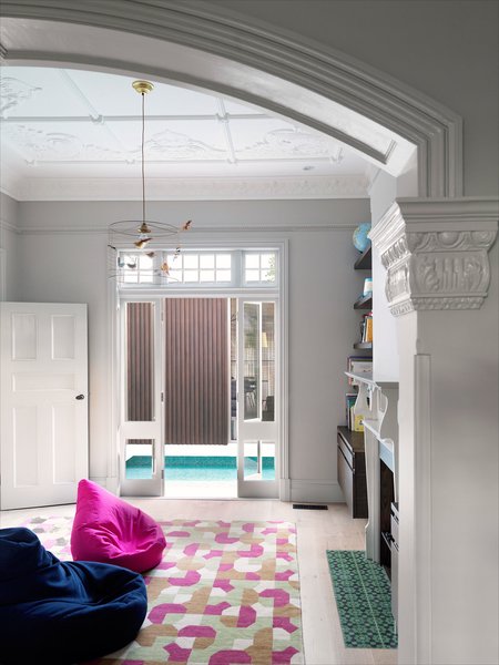 To maintain the wealth of the turn of the century ornaments and details takes some skill. Repairing and adapting the old features are continuously threatened by the easy way out approach of removing them. Fortunately the builder had valued tradespersons that never found any tasks too difficult.
© Justin Alexander Photo 10 of The Pool House modern home