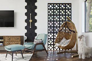 5 Striking Designs That Use Perforated Cement Breeze-Blocks in Interesting Ways - Photo 2 of 10 - From the interior, the reclaimed breeze blocks filter the morning light and provide privacy.