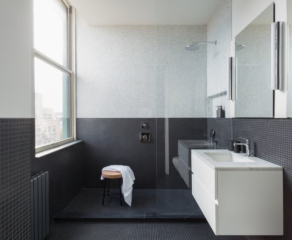 12th Street Loft - Master Bathroom:
#NewYork #interiordesign #architecture #architects #light #apartment #contemporary #modern #nyc #usa #design #nice #inspiration #designer #interiordesigner #furniture #interior #home #house #bathroom Photo 5 of 12th Street Loft modern home