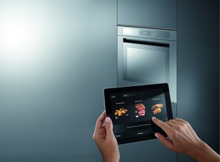Kitchen News and Trends from Cologne - LivingKitchen 2017 - Photo 2 of 7 - Liebher - refrigeration and freezer appliances able to network with mobile devices help in shopping and meal planning using Cameras with object recognition.