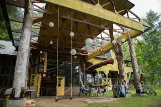 Sellers calls his studio the Temple of Dendur. It was inspired by that Egyptian structure at the Metropolitan Museum of Art in NYC