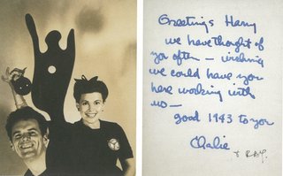 How American Modernism Came to the Mountains - Photo 6 of 20 - Christmas card from Charles and Ray Eames to Harry Weese, 1942