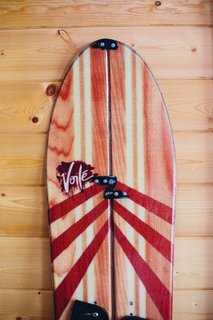 One of the Grants’ splitboard 