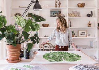 Jenny describes white space as equally important to her work as her signature green plantlife. "I’m all about white, negative space. It’s just as important as a full page of colour," she says.