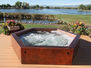 10 Modern Hot Tubs - Photo 6 of 10 - Copper Above Ground Hot Tub by Diamond Spas